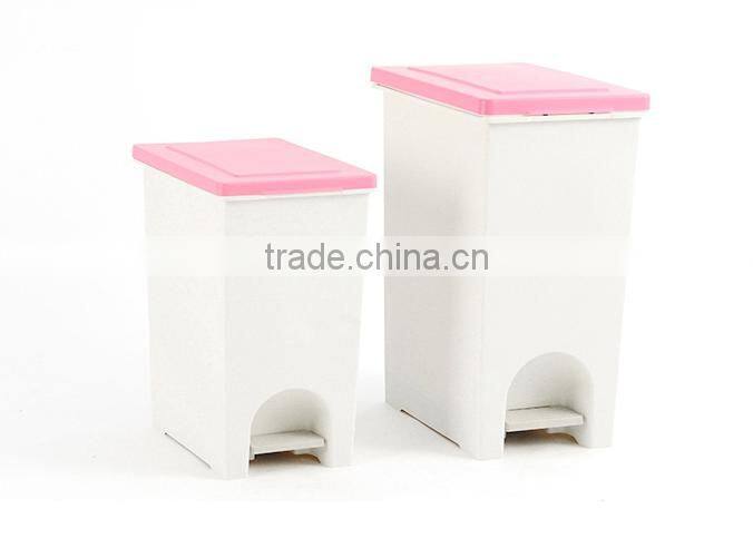 Wholesale Stock Small Order Rectangle coverd garbage can