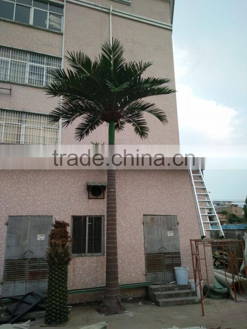 Factory export high quality fiberglass palm tree for gardening