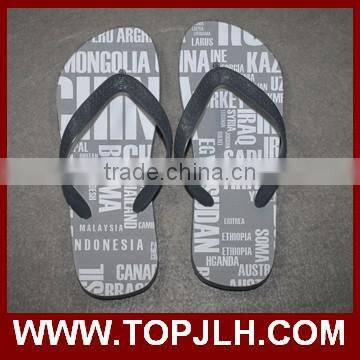 custom printed men slipper/Cheap Sublimation blank flip flop