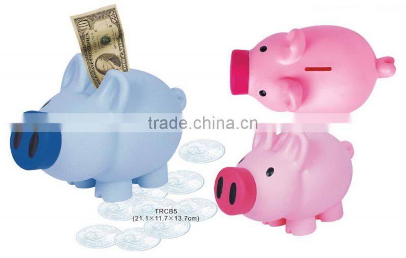Pink Piggy Bank Coin Money
