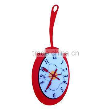 Novelty Egg shaped Frying Pan Wall Clock