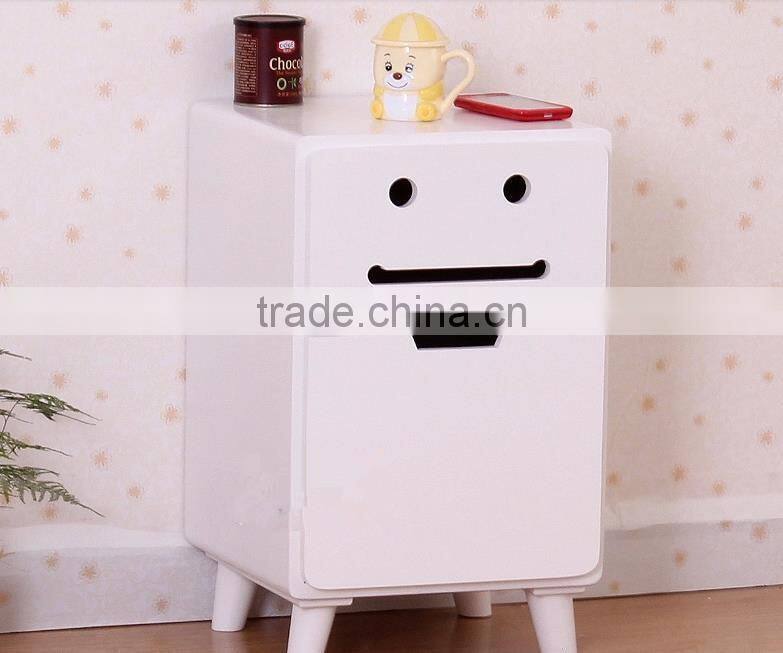 2015 luxury refined wooden bedside cabinet