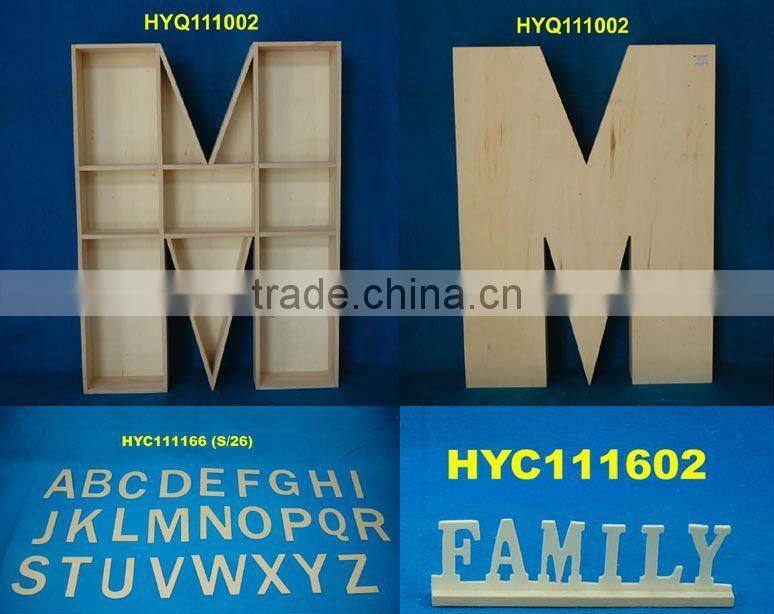 big decorative wood letter