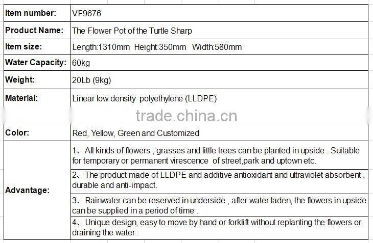 China LLDPE high quality outdoor colorful garden flower pot plant