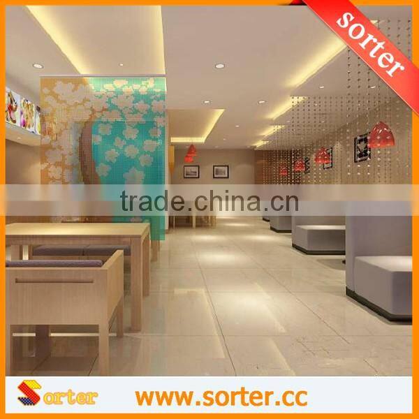 14mm Octagon beads string strands glass crystal curtain for indoor decoration