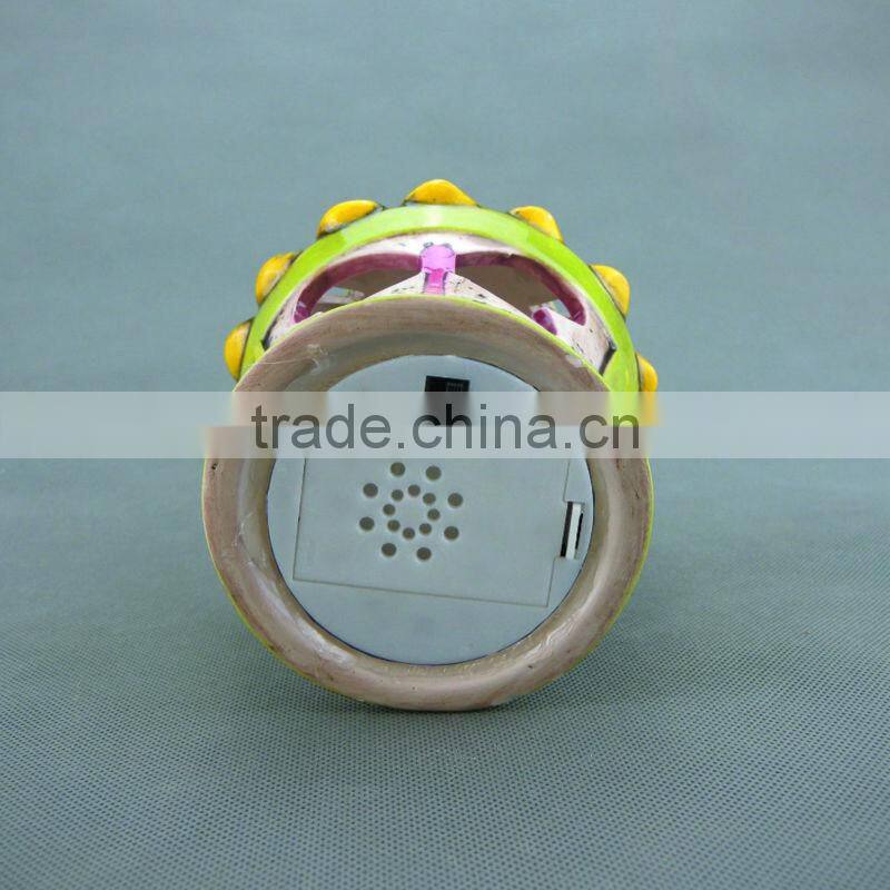 Outdoor Hanging Ceramic Garden Lantern with LED