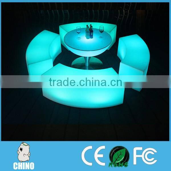 Polyethylene plastic furniture Outdoor Furniture Portable LED Chair Stool