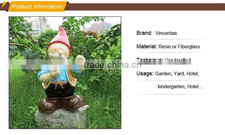 outdoor garden decoration resin craft fiberglass Santa Claus statue