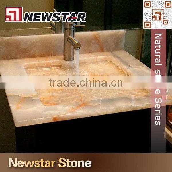 Newstar Stone Hotel onyx vanity countertop