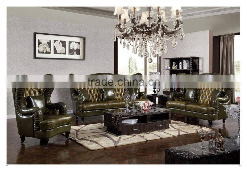 JR029 luxury antique chesterfield genuine leather leisure chair living room single chairs hotel room chair wedding furniture