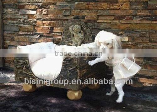 Luxury antique style gold/black pet bed (BG800015)