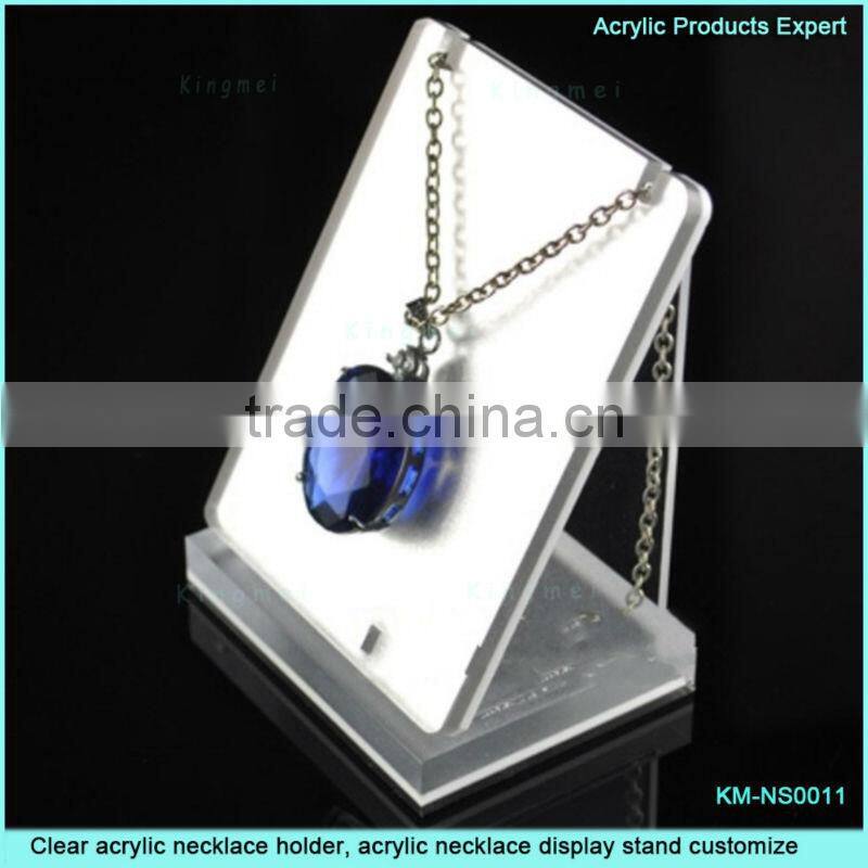 acrylic necklace holder, acrylic necklace display stand can holder 4pcs necklace