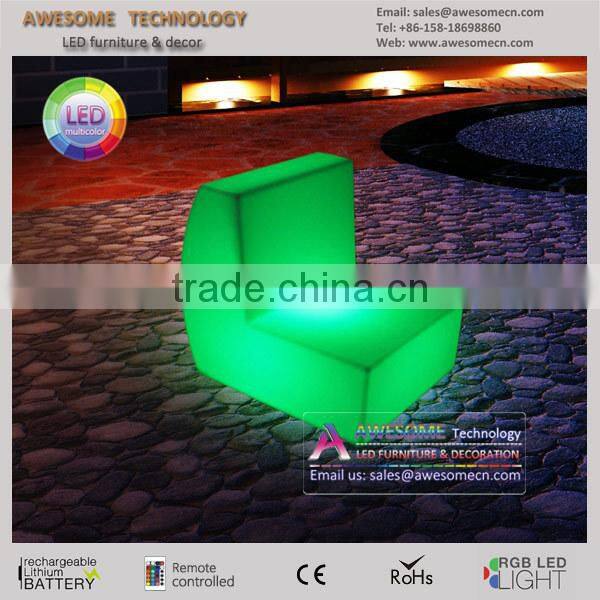 luxury night club illuminated led sofa set design