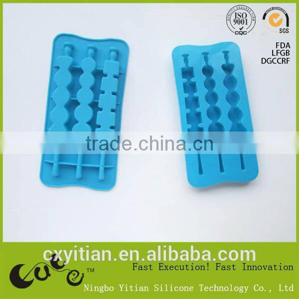 silicone ice cube tray,lollipop ice tray,sugarcoated haws on a stick