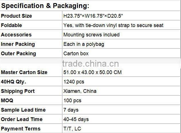 #86211 Hi-Back Rainbow Marine Seating