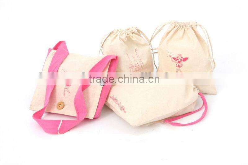Promotional Cute Fairy Canvas Gift Bag