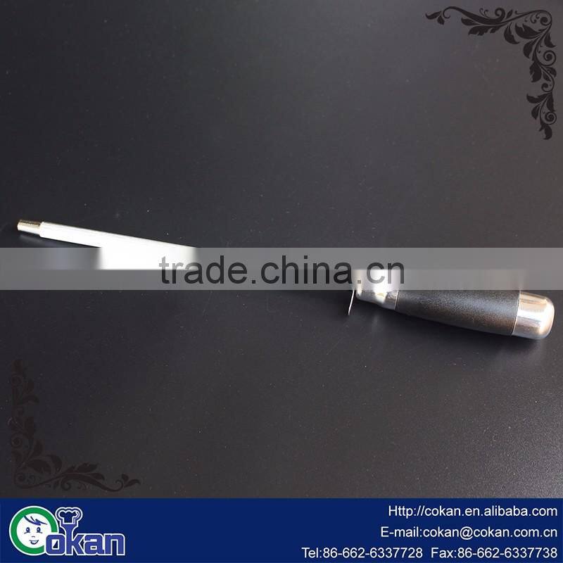 stainless steel chef paring pocket hunting kitchen knife knives set with knife sharpener and scissors