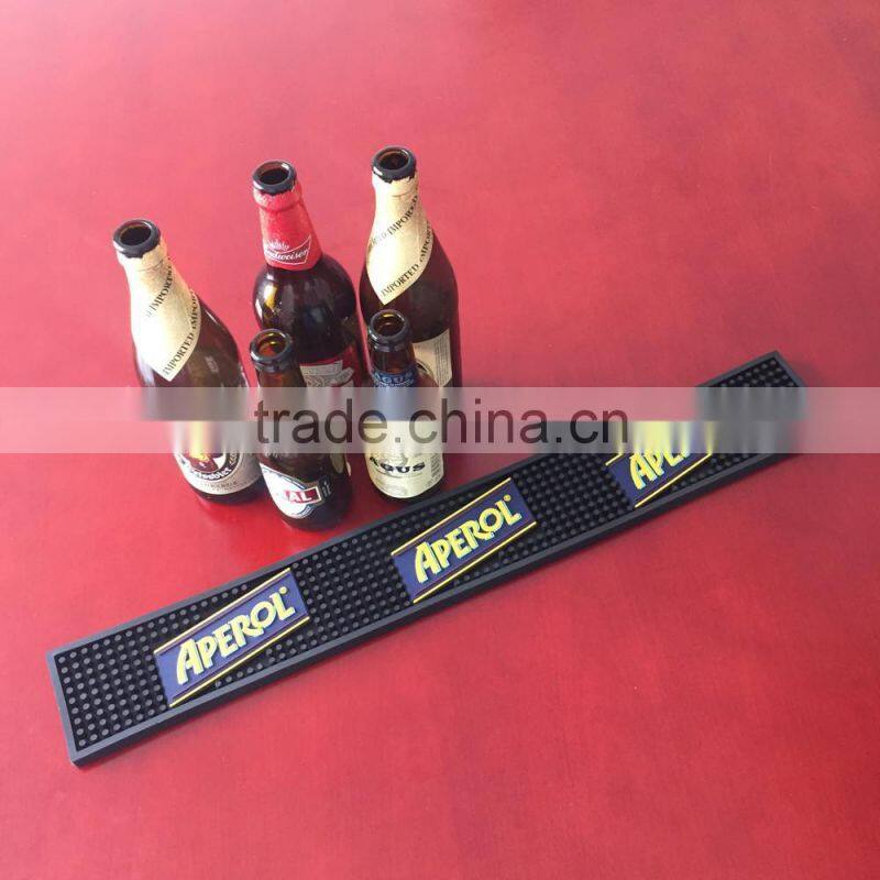 high quality durable 3D logo pvc bar mat rubber bar mat