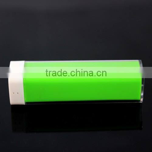 Mini 2600mAh Lipstick Power Bank Lip Gloss External Backup Battery Power Bank For Phone