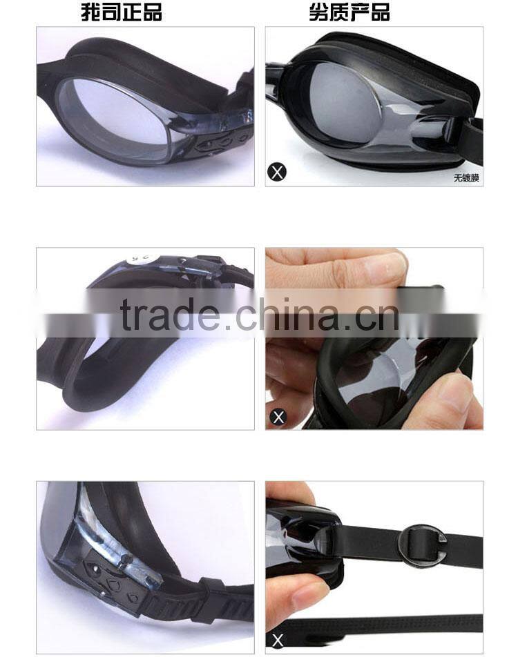 Colorful Frame Swimming Goggles Kids Myopia Waterproof Eyewear