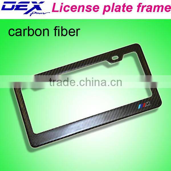 auto parts carbon fiber license plate frame