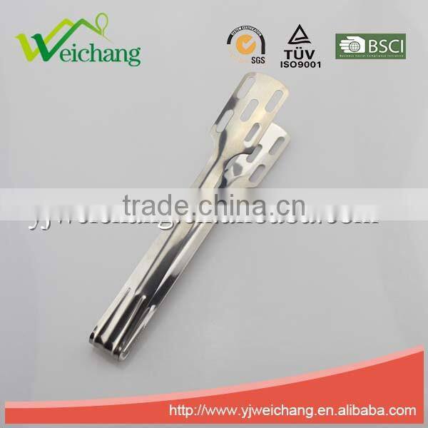 WCV61 Premium Utility whole stainless steel Food Tongs Salad Tongs with net low price