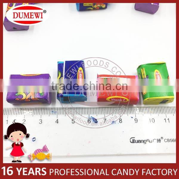Magic VC Cube Bubble Gum with Cartoon Tattoo Paper in Apple Shape Bottle