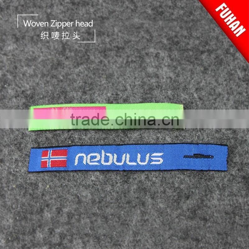 Factory direct wholesale sports woven zipper pull