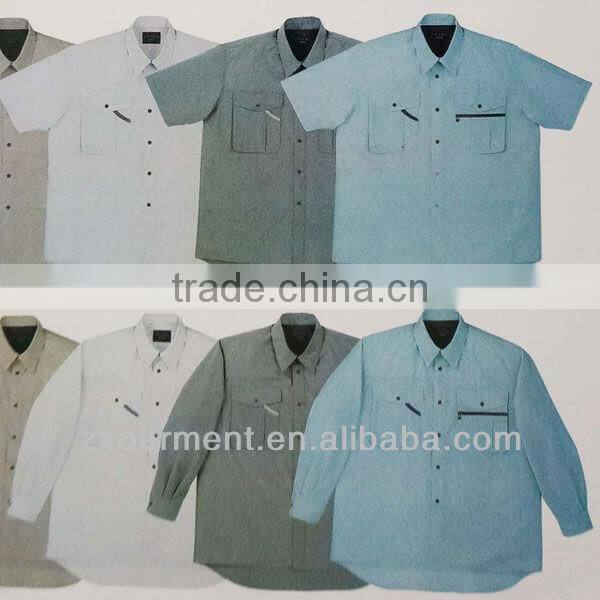 100%cotton work garment OEM MANUFACTURER made in China