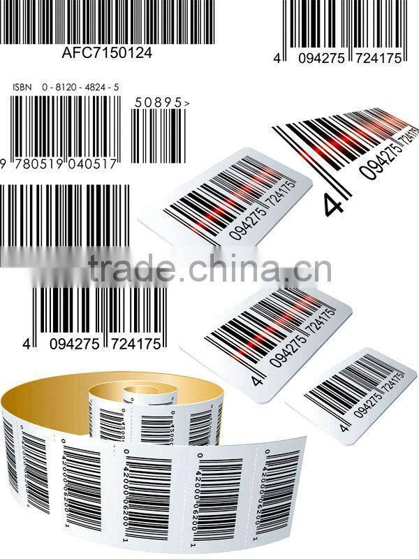 high quality self adesive barcode labels EAS label