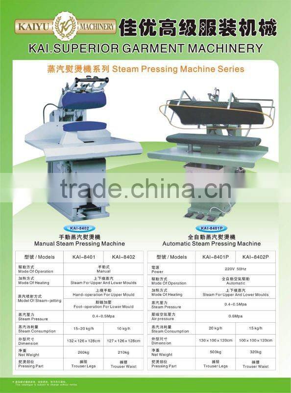 KAI-8401P Garment Automatic Steam pressing machine