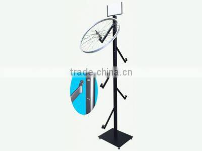 steel bicycle column tire rack containing eight hand wheel stand