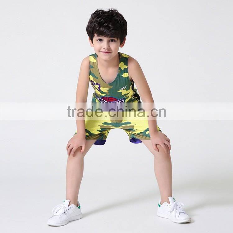Hot selling custom cheap kids basketball jerseys