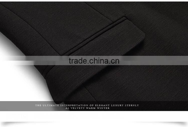 Wholesale Customized European Business Suit 1 Button Charcoal Men Suits