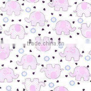 Toddler Girl Pink & White Elephant Print Dress 2-3 Years Vintage Style 100% Cotton Handmade Party Dress