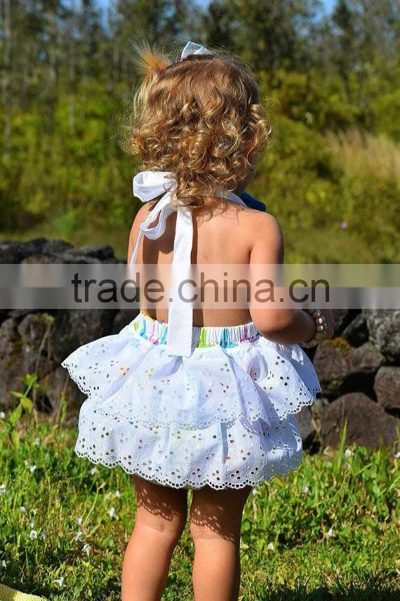 Easter Bunny Ruffle Romper Baby Girls Lace Boho Clothing Infant Toddlers Rabbit Romper