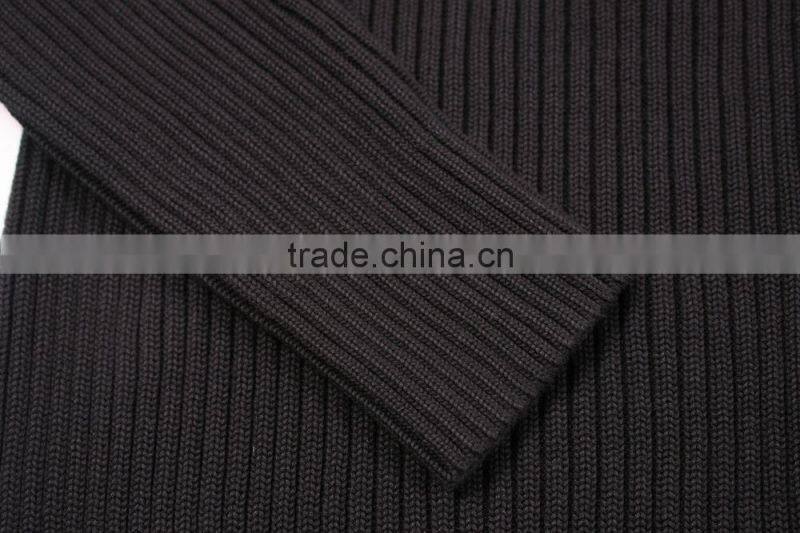 Fashion Long Sleeve Black Cardigan Sweaters For Men