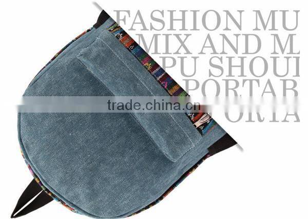 Custom Canvas Korean Style Laptop Backpack Cheap Girls School Backpack Bag