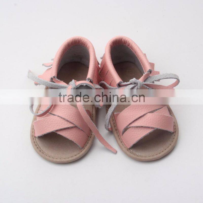 Latest fashion summer girl kids leather shoes girls sandals