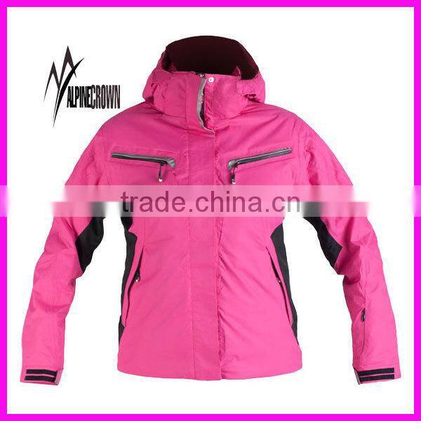2017 Newest Outdoor Winter women white ski jackets/ladies white ski jacket/ski parkas for women