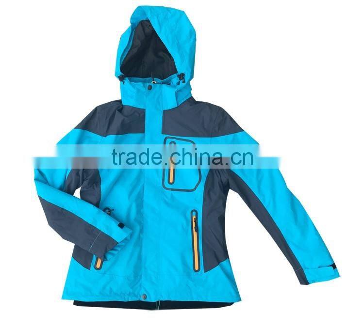 Women's waterproof and windproof fleece 3 in 1 jacket outdoor