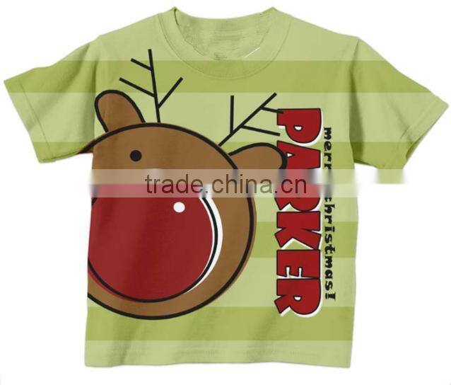 Christma girl's fashion new T-shirt bulk clothing for sale girls top clothing brands