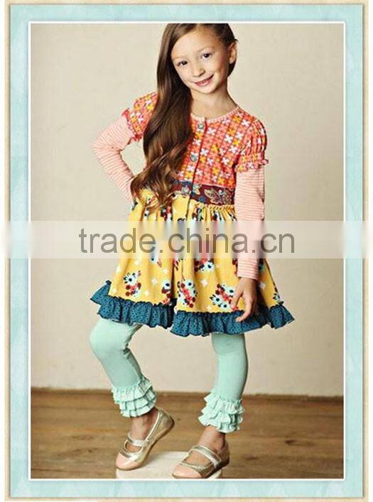 Red Polka Dot Apple Pant Set Appliqued White Long Shirt Children's Clothes Boutique outfit For Spring/ Fall Outfit Kids Clothes