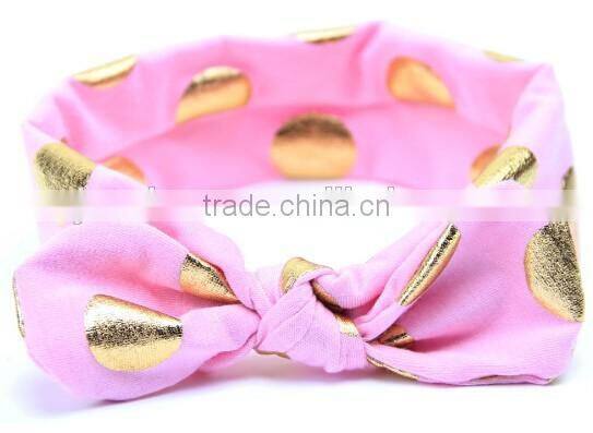 2016 new design knot headband for kids, printed knot kids headband