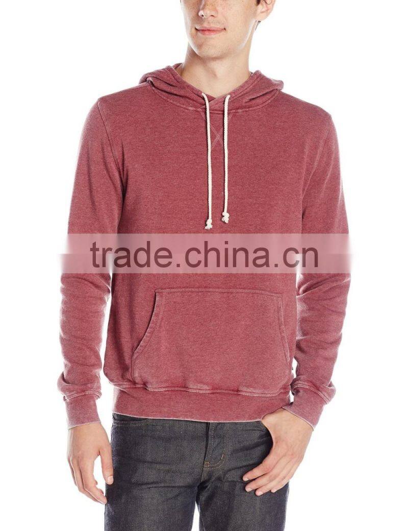 Threads 4 Thought Men's Burnout Fleece Pullover Hoodies