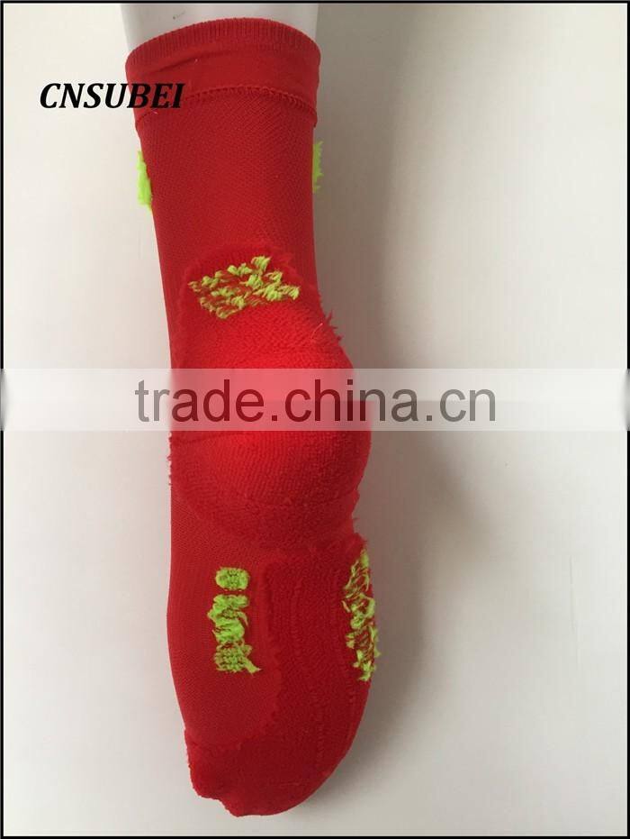 Colored ankle high 18-20 mm/hg compression hiking running biking socks
