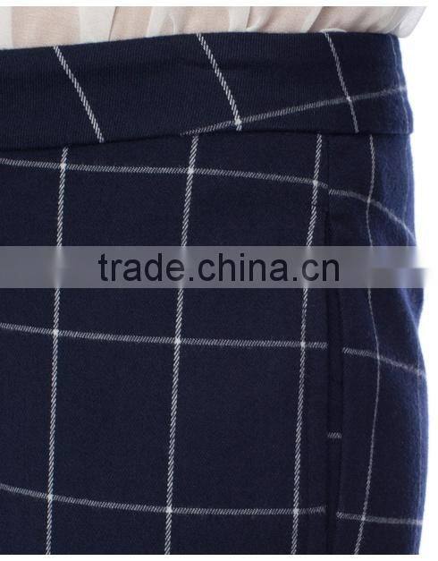 2014 high quality women plaid pants