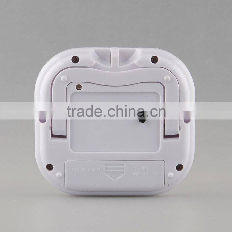 New Digital TA638 White Thermometer Humidity HYGRO Hygrometer Air Moisture Clock