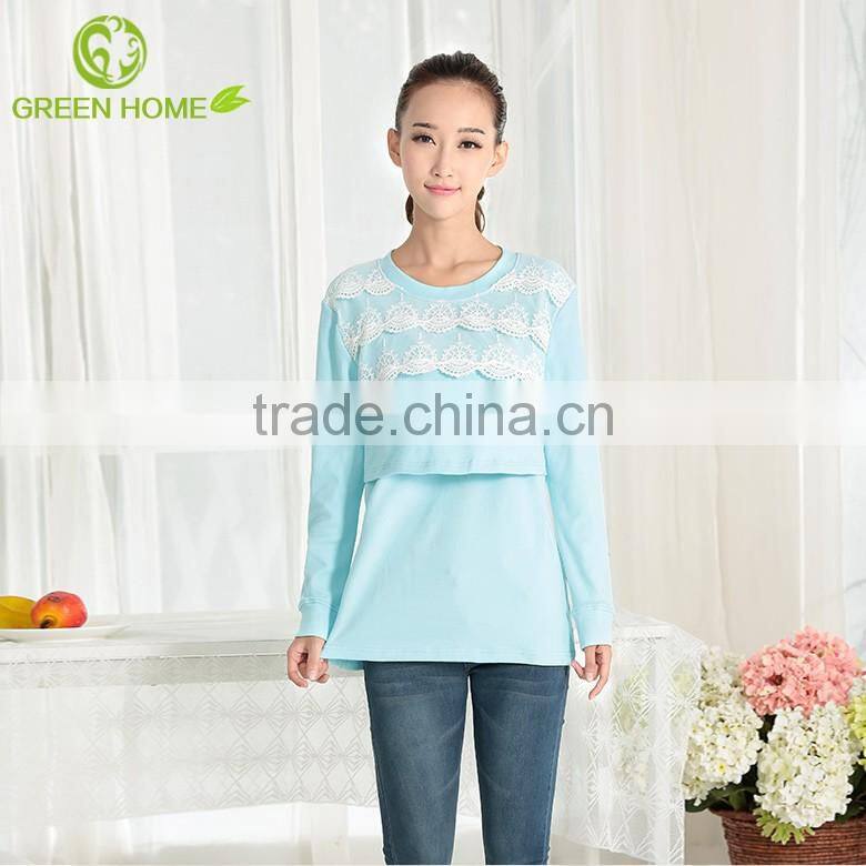 short sleeve comfortable office wear maternity tops