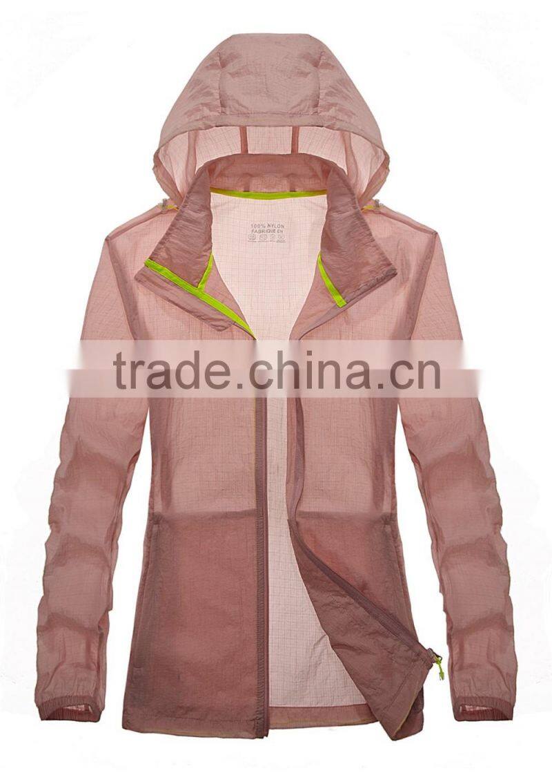 Quick Dry Hooded Lightweight Beach Windbreaker with bag